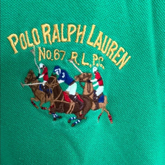 Polo Ralph Lauren Green Custom Fit Shirt - Picture 3 of 5